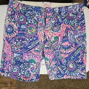 Lilly Pulitzer Madina Bermuda shorts in No Problem Llama